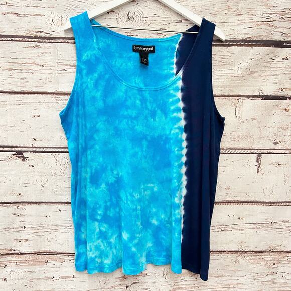 LANE BRYANT Tie Dye Tank Top Sz 22 / 24 - Picture 1 of 4
